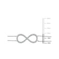 thumbnail image 2 of Everly 1/10 Carat T.W. Diamond 10kt White Gold Infinity Chain Bracelet, 2 of 6