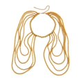 thumbnail image 1 of Cadena de hombro para mujer, cadena de hombro para mujer, joyería corporal para fiesta de graduación, playa de verano , Oro, 1 of 9