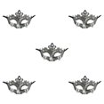 thumbnail image 1 of Jumpingount Media cara antiguo carnaval princesa mascarada disfraces veneciano fiesta decoración cubre Halloween plata antigua Type2 NO2, 1 of 6