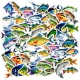 thumbnail image 3 of 35pcs Colorful Fish Stickers Animal Stickers Marine Stickers for Laptops Suitcases Notebooks, 3 of 9
