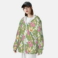 thumbnail image 3 of Gaeub Flowers And Buds Men's and Women's UPF 50+ Long-Sleeved Sun Protection Clothing, Fishing Shirt Long Sleeve Zip-Small, 3 of 7
