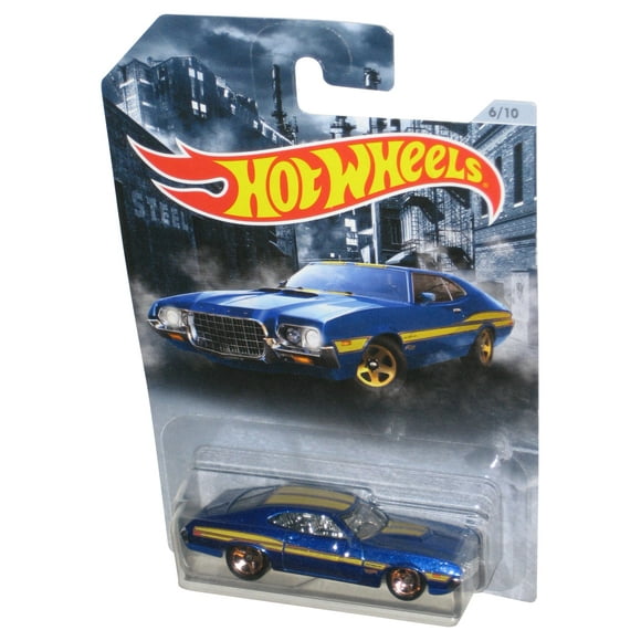 Hot Wheels American Steel (2018) Blue '72 Ford Gran Torino Sport Toy Car 6/10