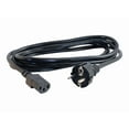 thumbnail image 2 of C2G 03138 14 AWG European Power Cord - CEE7/7 to IEC320C13, TAA Compliant, Black (8.20 Feet, 2.5 Meters), 2 of 4