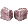 thumbnail image 2 of AMOYSTONE Decorative Small Red Bookends | Hematoid Quartz Rock Non-Slip Design | Cookbooks Holder (1 Pair 3-4LBS)\u200b\u200b, 2 of 7