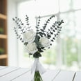 thumbnail image 7 of JYYYBF Wedding Bouquets for Bride Bridesmaid, Bride Bridal Bouquet Tossing Rustic Bouquet Artificial Flower Eucalyptus Leaf Hold Flower, 7 of 7