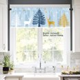 thumbnail image 2 of AshasdS Polyester Window Valance Curtain with Deer and Trees Design for Home Kitchen Living Room Bedroom Bathroom Decor 54x18 inch, 2 of 5