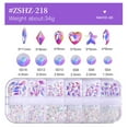Craft Glitter Nail Sticks Clear Rhinestones Heart for Nails Makeup 12