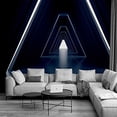thumbnail image 2 of IDEA4WALL 6pcs Steel Feature Peel and Stick Wallpaper Removable Wall Murals Large Wall Stickers for Home Decoration, 100"x24", 2 of 5
