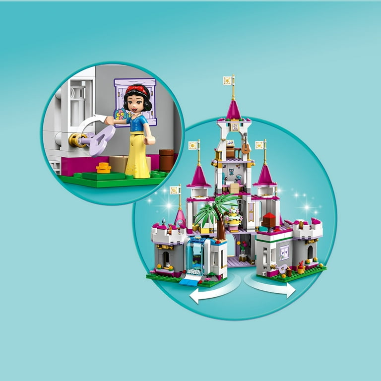 modstand nitrogen Minister LEGO Disney Princess Ultimate Adventure Castle Building Toy 43205, Kids Can  Build a Toy Disney Castle, Includes 5 Disney Princess Mini-Dolls, Ariel,  Rapunzel and Snow White, Disney Gift for Boys Girls -