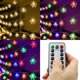 thumbnail image 3 of Luces de cadena de copo de nieve que cambian de color LED a prueba de agua Luces de cadena de 60 LED de 30 pies con control remoto para decoraciones de fiestas de jardín de árboles de Navidad en interiores y exteriores esquí esquí Gafas de esquí, 3 of 5