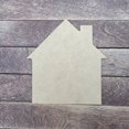 thumbnail image 2 of 3" House, Unfinished MDF Art Shape by Wooden Craft Cutouts, 2 of 2