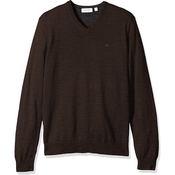 Suéter de Merino Calvin Klein para hombre Marrón XX-Large Pull-over