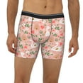 thumbnail image 2 of Easygdp Swan And Flowers3 Men's Boxer Briefs Men’s Underwear Boxer Briefs for Men, 2 of 7