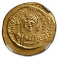 thumbnail image 2 of Byzantine Empire AV Solidus Justinian I 527-65 AD Ch AU NGC S-140, 2 of 3