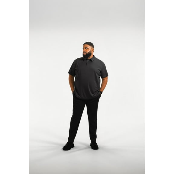 Regent Row Men’s Big and Tall Commuter Tech Polo, Moisture-Wicking, Quick Dry, Stretch Fit, Plus Size Casual Shirt