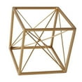 thumbnail image 1 of CheungsRattan 4738S Cube Doré Décoratif avec Centre Abstrait, Petit, 1 of 4