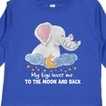 thumbnail image 4 of Inktastic My Gigi Loves Me to the Moon and Back Elephant Family Boys or Girls Long Sleeve Toddler T-Shirt, 4 of 5