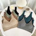thumbnail image 2 of Ropa interior sencilla e informal de talla grande para mujer, sujetador con base de tubo y copa fija de látex Sense, sujetador envolvente para mujeres de mediana edad y mayores, 2 of 4
