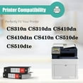 thumbnail image 2 of Compatible Toner Cartridge 70C1HK0 70C1HC0 70C1HM0 70C1HY0 Replacement Work for Lexmark CS310n CS310dn CS410dn CS410dtn CS410n CS510de CS510dte Printers, 2 of 7