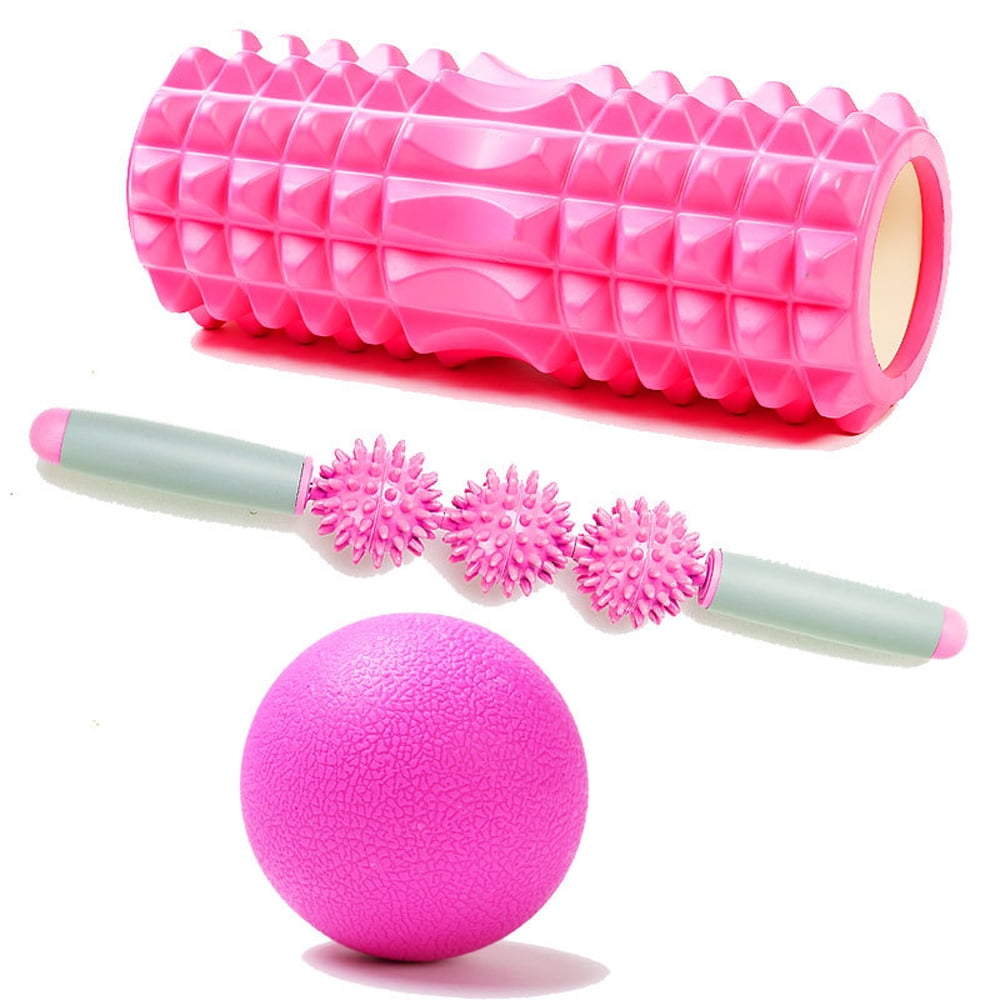 3pcs Column Yoga Block Fitness Equipment Pilates Foam Roller Fitness Gym Exercises Muscle