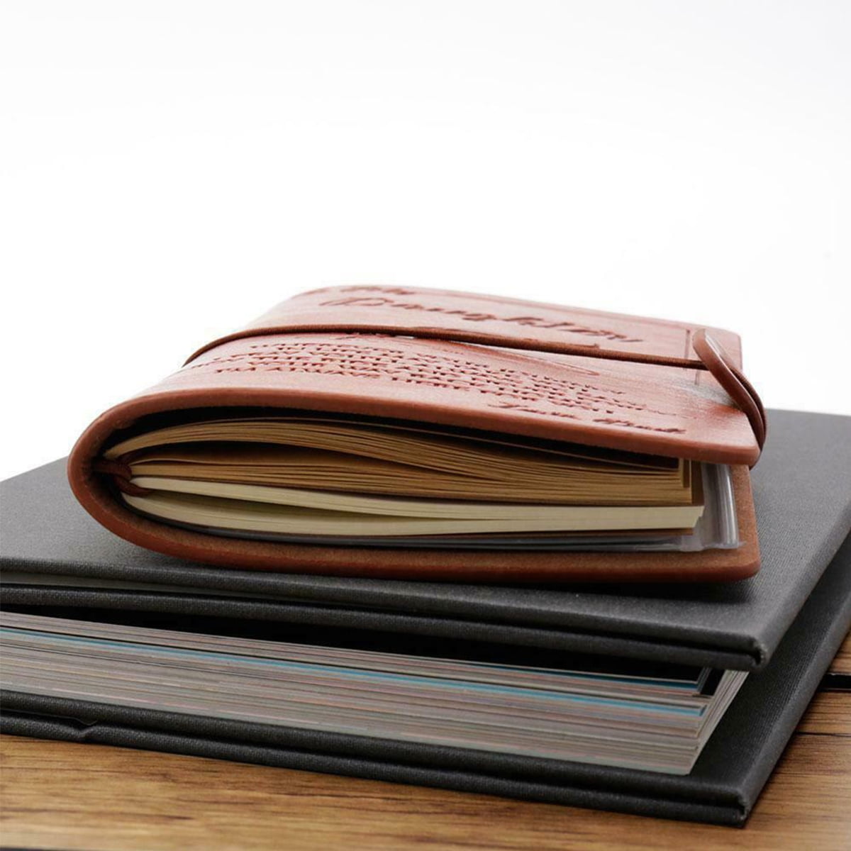 To My Granddaughter Vintage Engraved Leather Journal Notebook Travel Diary Gift