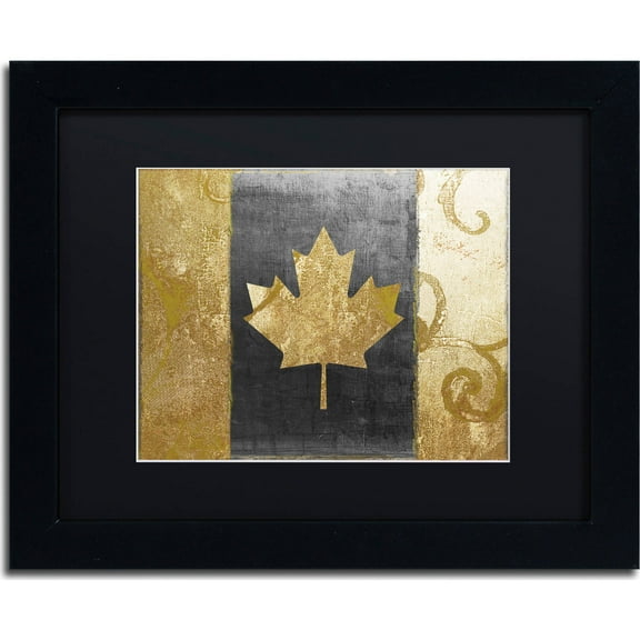Trademark Fine Art "Fashion Flag I" Canvas Art by Color Bakery, Black Matte, Black Frame