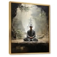 thumbnail image 2 of Designart "Grey Meditation Of Silence I" Portrait Floater Framed Canvas Print, 2 of 7