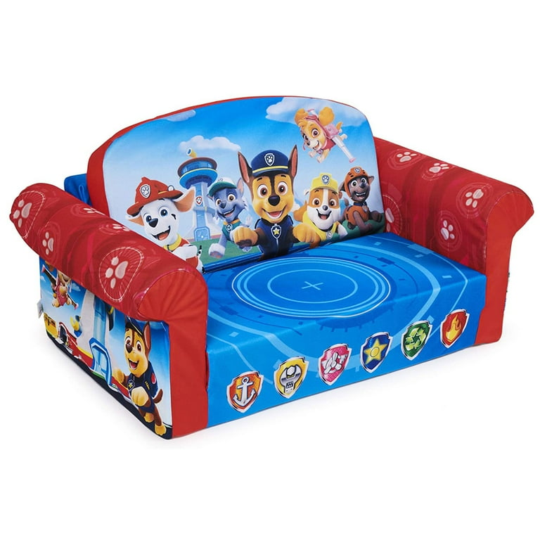 Marshmallow Furniture Kids 2-in-1 Flip Open Foam Compressed Sofa, Frozen 2