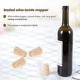 thumbnail image 3 of 20 unidades/lote Tapones de corcho de madera natural para vino Tapones de madera para botellas Tapones de corcho tipo cono para botellas de vino Tapones de sellado para botellas de cerveza, 3 of 4