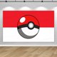 thumbnail image 3 of Fondo de Pokémon Pikachu Poke Ball para fiesta de cumpleaños de niño y niña, pancarta colgante para pared, decoración para baby shower, dormitorio, regalo, 3 of 5