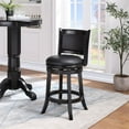 thumbnail image 4 of Boraam Augusta Tabouret de Comptoir Pivotant Hauteur Comptoir, Noir, 4 of 9