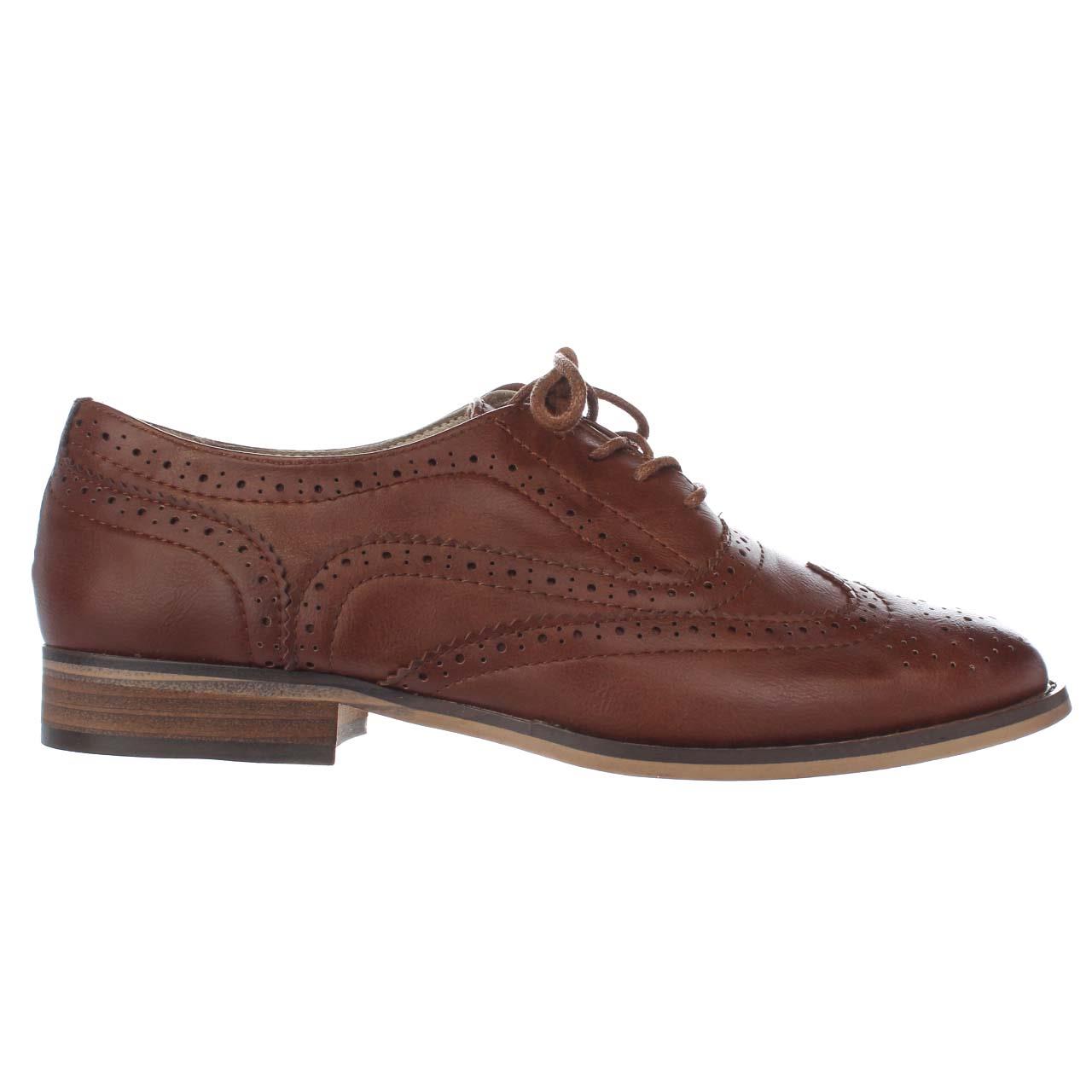 a/tan Womens Steve Madden Benjamin Lace Up Oxfords - Tan - Walmart.com