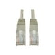 Eaton Tripp Lite Series Cat5e 350 MHz Molded (UTP) Ethernet Cable (RJ45 M/M), PoE RJ-45 (m) CAT 5e - Gray, 100 ft. (30.5 M) - Câble de Raccordement - à RJ-45 (M) - 100 ft - UTP - - Moulé, Toronné - Gris – image 1 sur 2