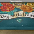 thumbnail image 6 of Ambesonne Skull Place Mats Set of 4, Mexican Hat, Standard Size, Petrol Blue Turquoise, 6 of 6