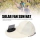 thumbnail image 3 of Sombrero De Ventilador, Batería Integrada De 1000 MAh, Ala Ancha Ajustable, Ventilador Solar Recargable Por USB, Sombrero Para El Sol Para Viajes, 3 of 7