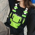 thumbnail image 4 of Chest Bag Adjustable Strap Reflective Unisex Multi-function Magic Sticker Vest Bag for Climbing, 4 of 8