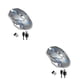 thumbnail image 3 of Injueey Ratón inalámbrico Recargable Computadora silenciosa 2400DPI Receptor de ratones Reemplazo portátil para Diseñado para Windows Plata 2Conjunto, 3 of 6