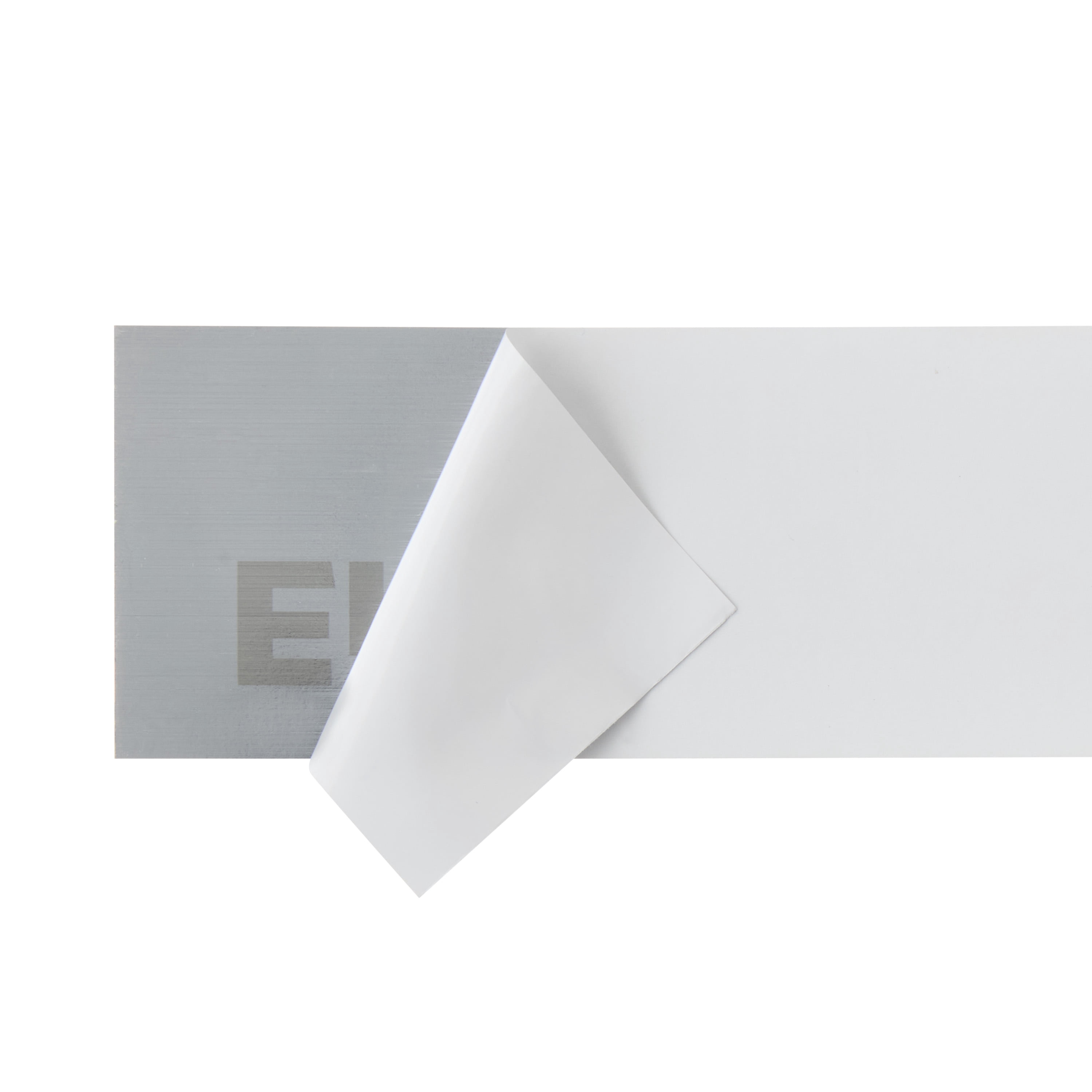 (4 pack) Pen+Gear Employees Only Sign–2x8inch, Silver Mylar, High-Visibility, Durable Office & Business Door Sign