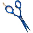 thumbnail image 2 of MT Hair Cutting Stainless Steel Pointed Barber Scissors, 6", Blue, 2 of 3