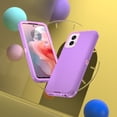 thumbnail image 6 of Njjex Motorola Moto G Power 5G 2024 Cases,Sturdy Phone Case for Moto G Power 5G 2024 6.7",Full-Body Shockproof Protection Heavy Duty Hard Plastic & Shock Rubber Bumper 3-in-1 Case Cover - Purple, 6 of 6