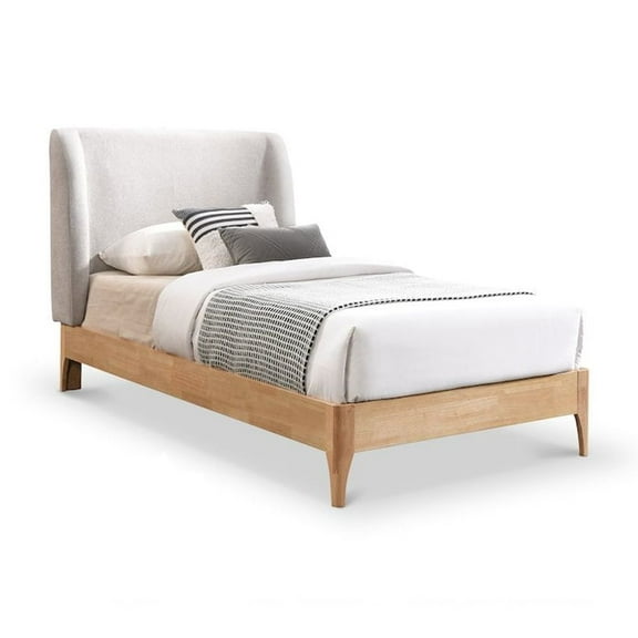 Meridian Furniture Ventura Grey Fabric Twin Bed