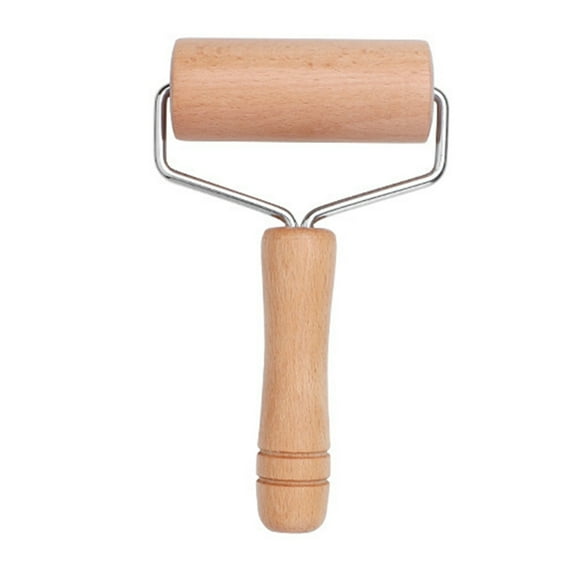 WINDLAND Ergonomic Wooden Rolling Pin For Baking Enthusiasts Beechwood Pastry Roller Dough Flattener Practical Kitchen Tool