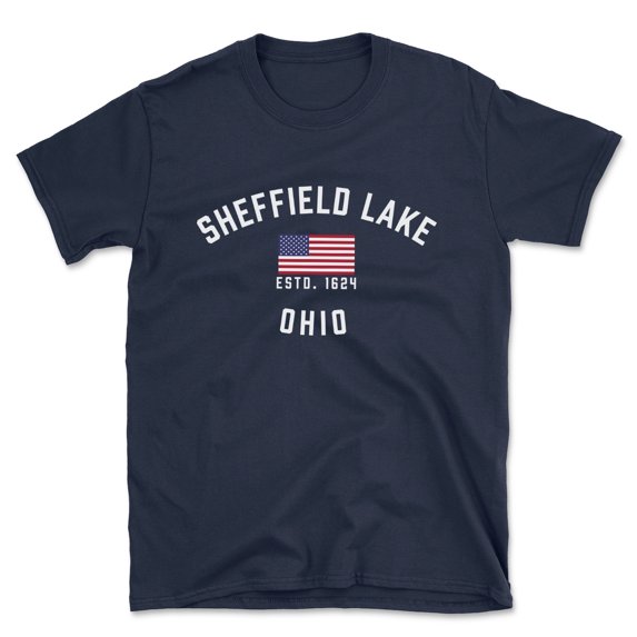 Sheffield Lake Ohio Patriot Men's Cotton T-Shirt