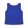 thumbnail image 4 of JanJean Débardeur Sans Manches Décontracté d'Été pour Femme, Léger en Mousseline, Camisole à Encolure Ronde, Bleu Royal, G, 4 of 7