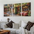 thumbnail image 2 of ONETECH Buon Appetito Canvas Wall Decor by Artist Nicky Boehme for Living Room, Bedroom, Bathroom, Kitchen, Office, Bar, Dining & Guest Room - Ready to Hang - 12''x16''X3 Panels, 2 of 4