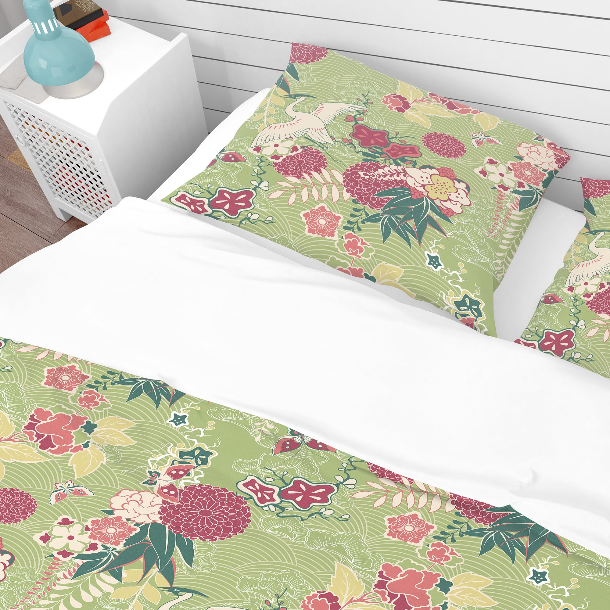Designart 'Oriental Silk Pattern' Asian Duvet Cover Set