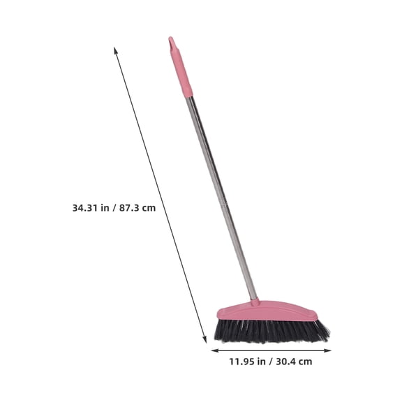 Raindrops 2-Pack Patio Scrubbing Brooms with Stiff Bristles for Dry Sweeping, Outdoor Cleaning,