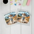thumbnail image 3 of Welcome Fall Western Cowboy Maltese Enjoys Majestic Autumn Cutout Transfer Sticker Maltese Dog Lover Gifts Idea Transparent Decal Art Decor - 01007, 3 of 5