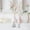 White, variant on YHAICO Pretty Floral Taper Candlesticks, French Long Rod Scented Candle,Print Taper Candle Dripless Candlesticks, Long Burning & Smokeless Tapered Holiday Party Celebrate Candle