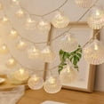 thumbnail image 2 of 20FT 40LED Seashell String Lights, Battery Powered Summer Beach Ambience Fairy Lights, For Home, Bedroom, Party, Festival, Wedding, Outdoor Decor, 2 of 11